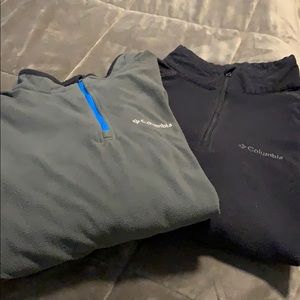 Two Quarter-zip Columbia Fleece Sweaters XXL